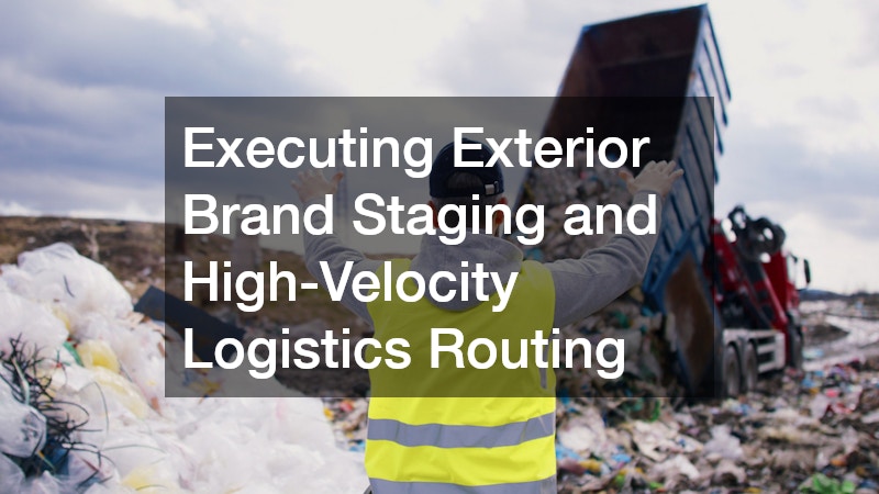 Executing Exterior Brand Staging and High-Velocity Logistics Routing