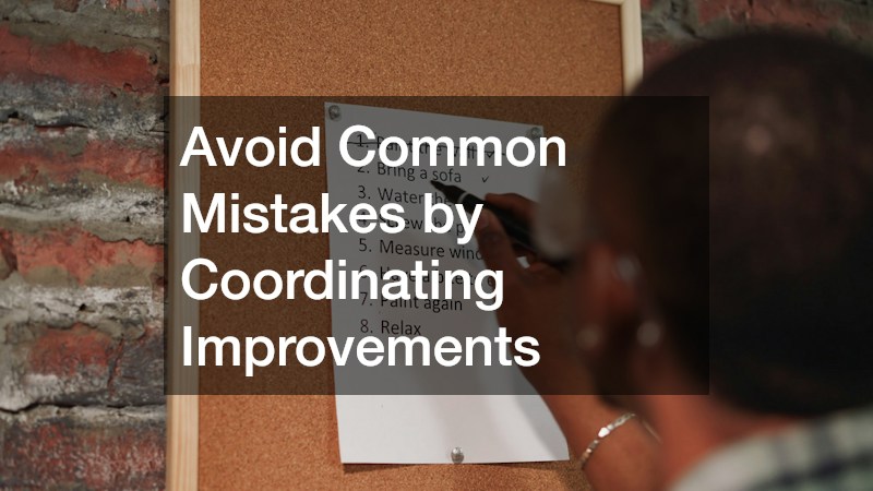 Avoid Common Mistakes by Coordinating Improvements