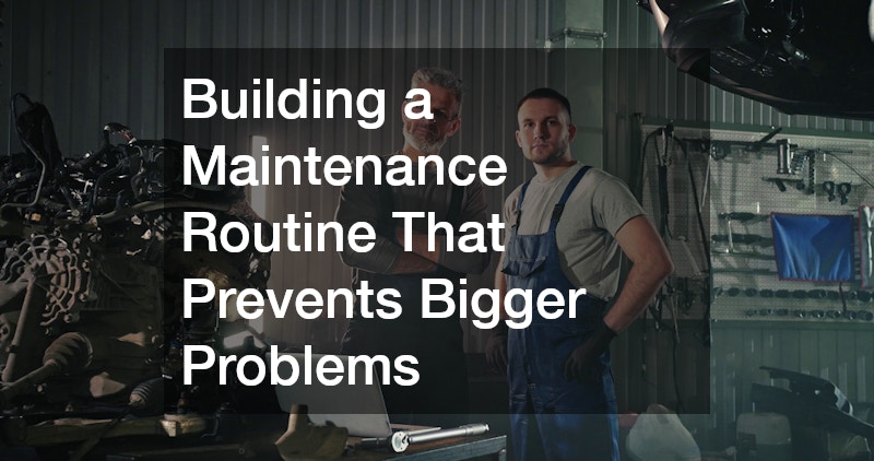 Building a Maintenance Routine That Prevents Bigger Problems