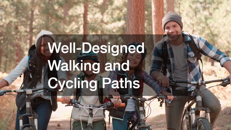 Well-Designed Walking and Cycling Paths