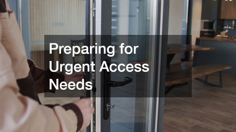 Preparing for Urgent Access Needs