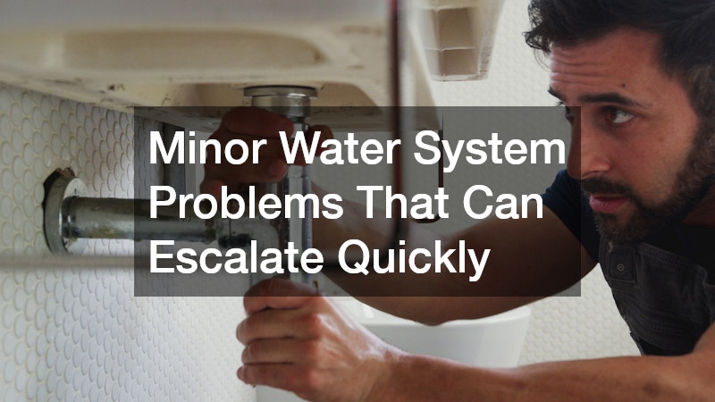 Minor Water System Problems That Can Escalate Quickly