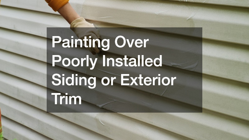 Painting Over Poorly Installed Siding or Exterior Trim
