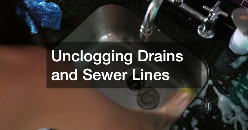 Unclogging Drains and Sewer Lines