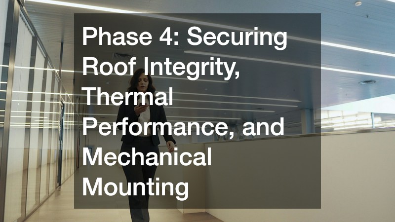 Phase 4: Securing Roof Integrity, Thermal Performance, and Mechanical Mounting
