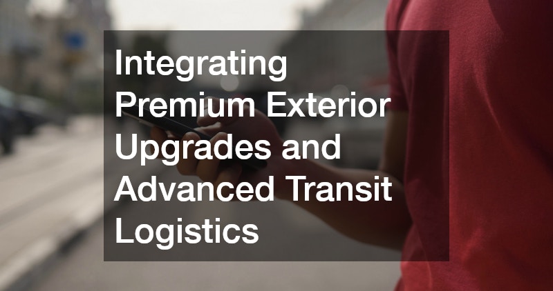 Integrating Premium Exterior Upgrades and Advanced Transit Logistics