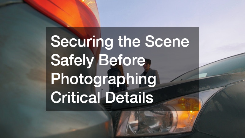 Securing the Scene Safely Before Photographing Critical Details