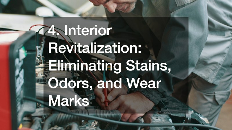 4. Interior Revitalization: Eliminating Stains, Odors, and Wear Marks