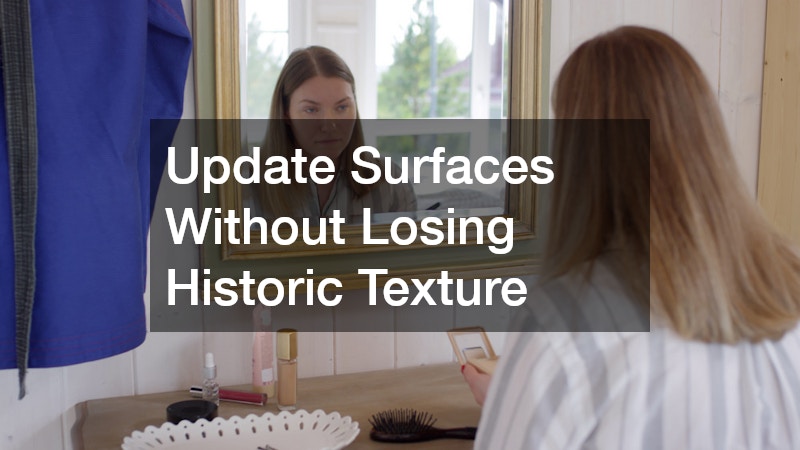 Update Surfaces Without Losing Historic Texture