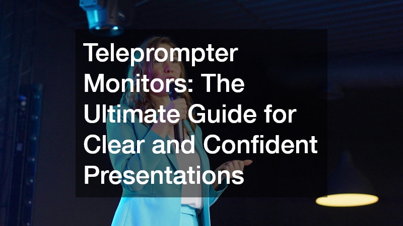 Teleprompter Monitors: The Ultimate Guide for Clear and Confident Presentations