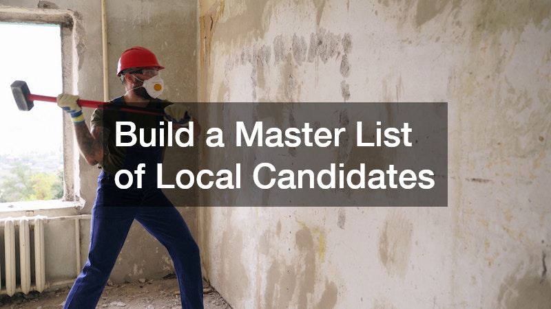 Build a Master List of Local Candidates