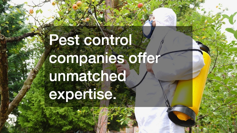 Pest control companies offer unmatched expertise.