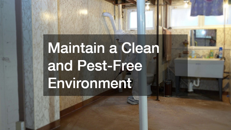 Maintain a Clean and Pest-Free Environment