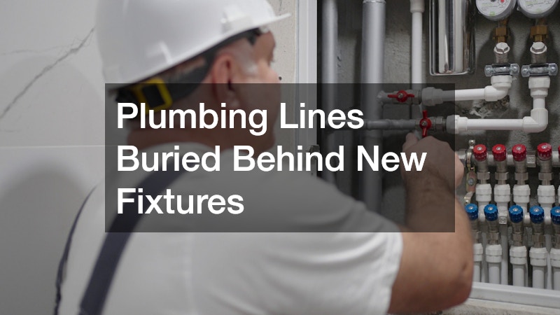 Plumbing Lines Buried Behind New Fixtures
