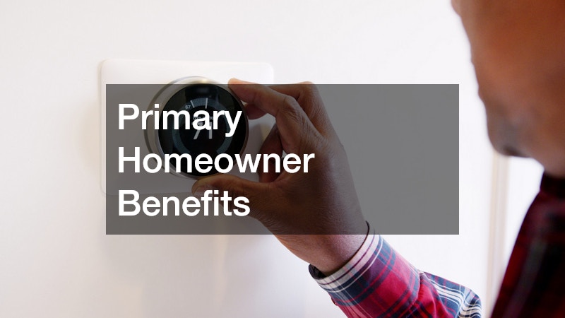 Primary Homeowner Benefits