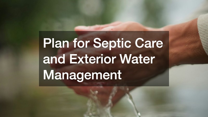 Plan for Septic Care and Exterior Water Management