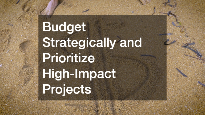 Budget Strategically and Prioritize High-Impact Projects