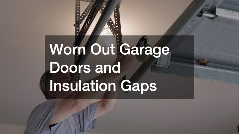 Worn Out Garage Doors and Insulation Gaps