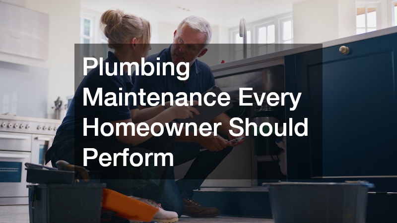 Plumbing Maintenance Every Homeowner Should Perform