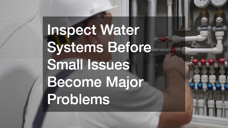 Inspect Water Systems Before Small Issues Become Major Problems
