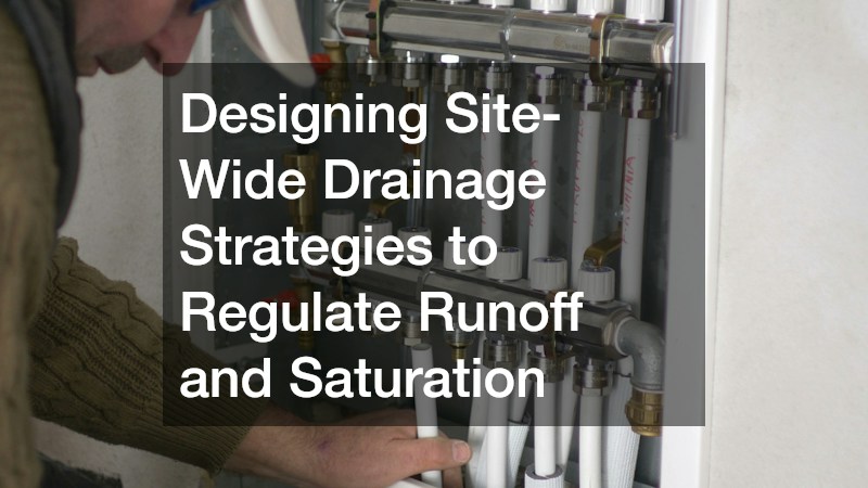 Designing Site-Wide Drainage Strategies to Regulate Runoff and Saturation