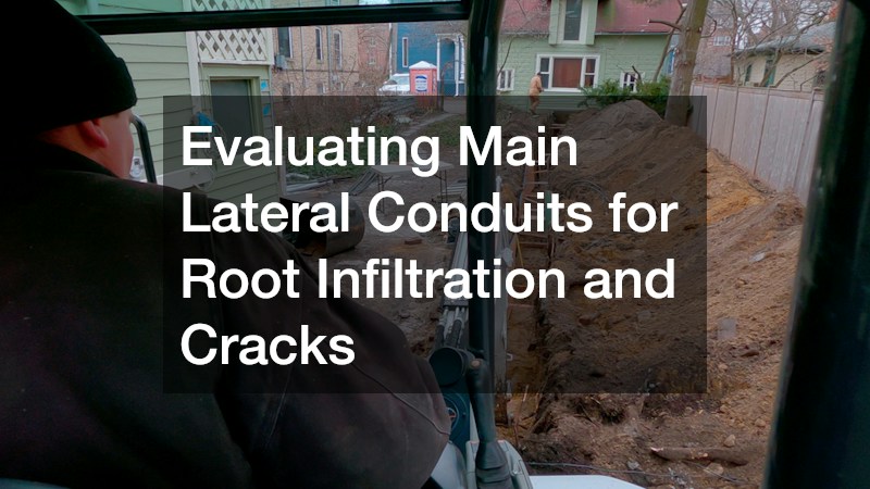 Evaluating Main Lateral Conduits for Root Infiltration and Cracks
