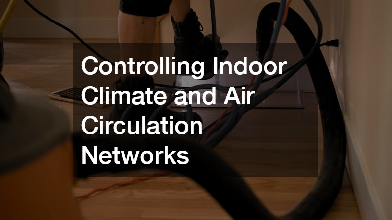 Controlling Indoor Climate and Air Circulation Networks