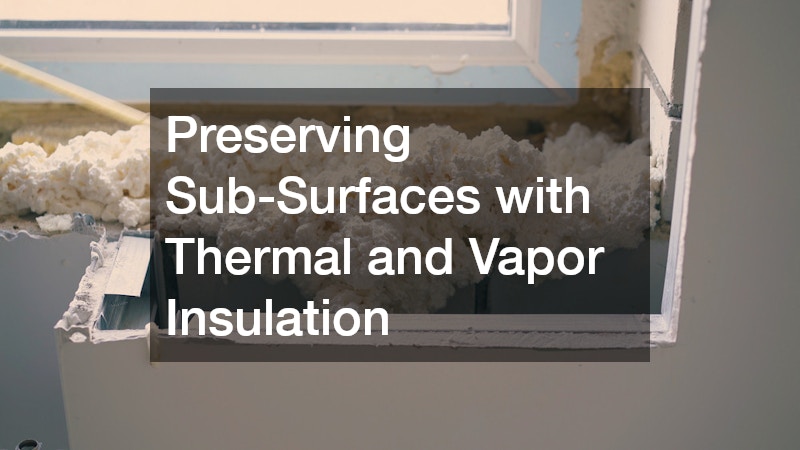 Preserving Sub-Surfaces with Thermal and Vapor Insulation