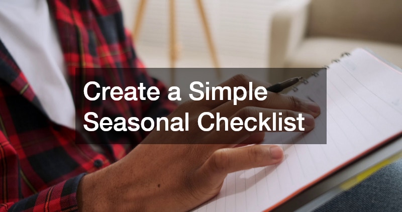 Create a Simple Seasonal Checklist