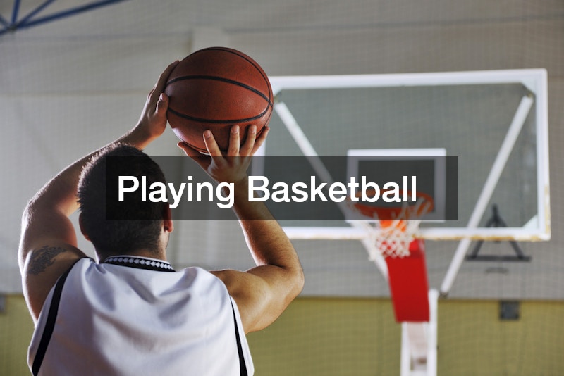 Playing Basketball