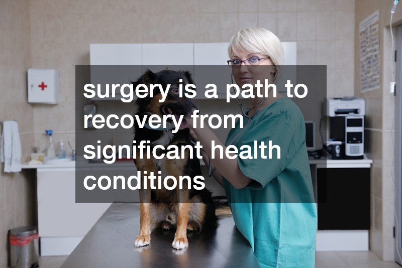 surgery is a path to recovery from significant health conditions