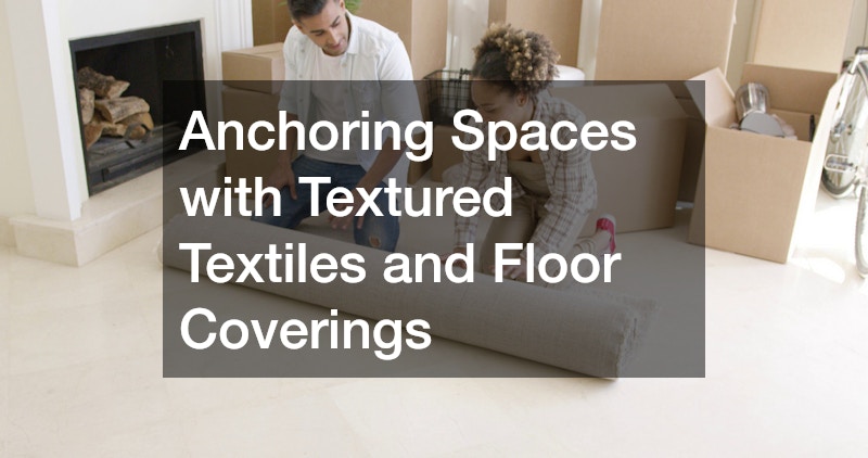 Anchoring Spaces with Textured Textiles and Floor Coverings