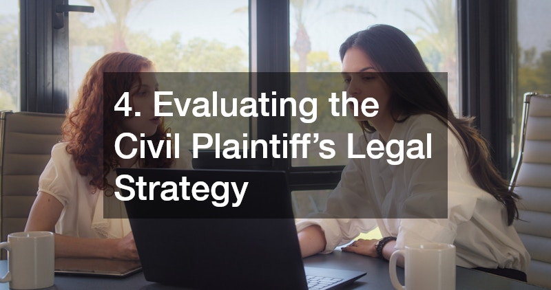 4. Evaluating the Civil Plaintiff’s Legal Strategy