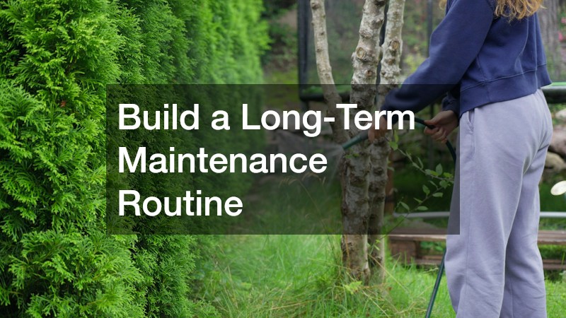 Build a Long-Term Maintenance Routine
