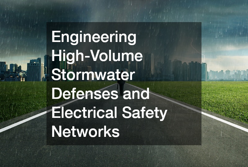 Engineering High-Volume Stormwater Defenses and Electrical Safety Networks