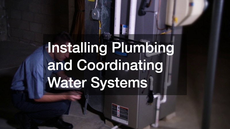 Installing Plumbing and Coordinating Water Systems