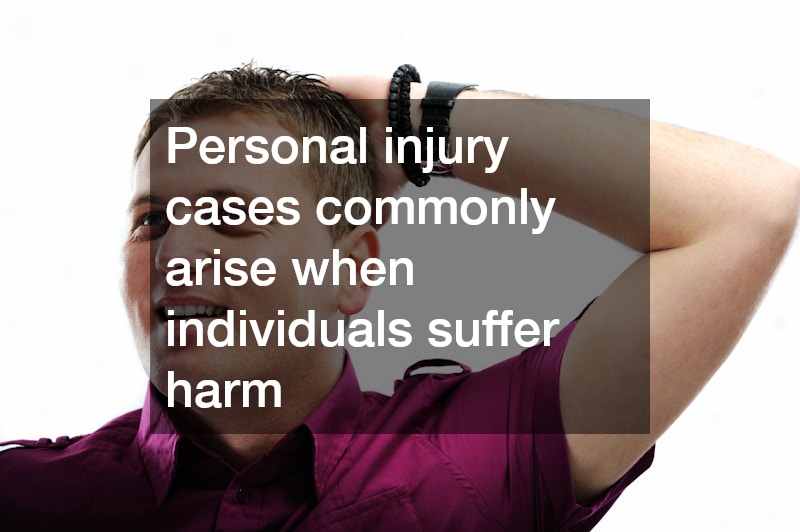 Personal injury cases commonly arise when individuals suffer harm