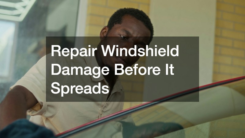 Repair Windshield Damage Before It Spreads