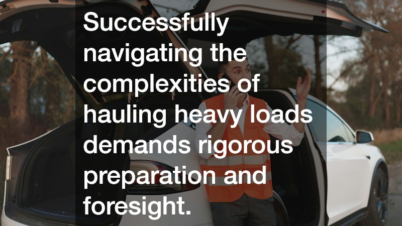 Successfully navigating the complexities of hauling heavy loads demands rigorous preparation and foresight.