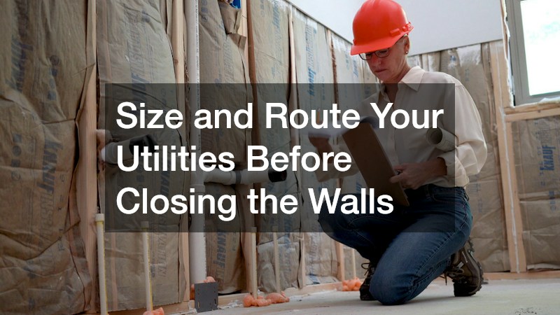 Size and Route Your Utilities Before Closing the Walls