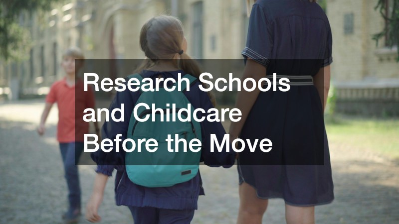 Research Schools and Childcare Before the Move
