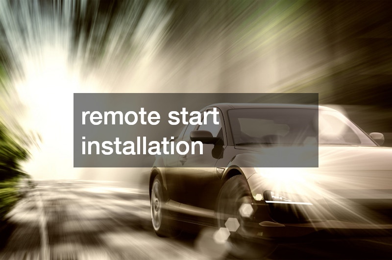 remote start installation