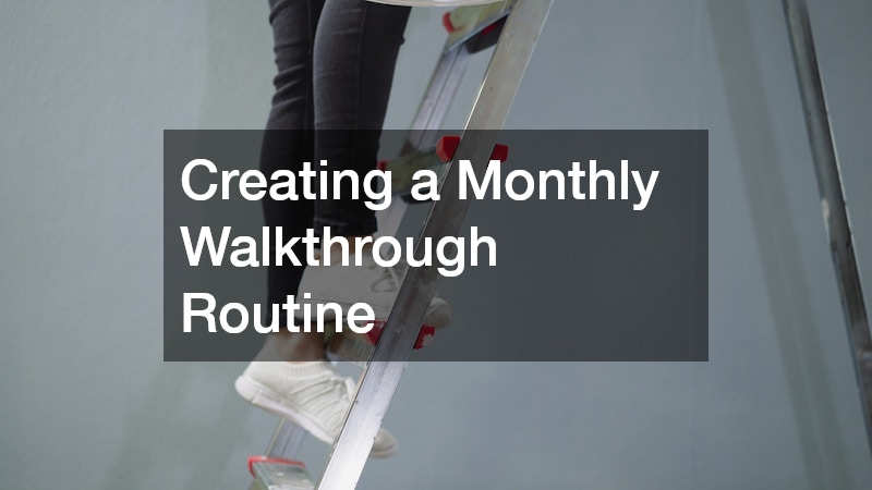 Creating a Monthly Walkthrough Routine