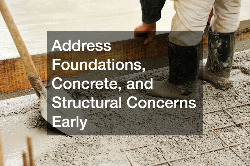 Address Foundations, Concrete, and Structural Concerns Early