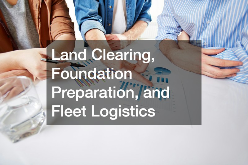Land Clearing, Foundation Preparation, and Fleet Logistics