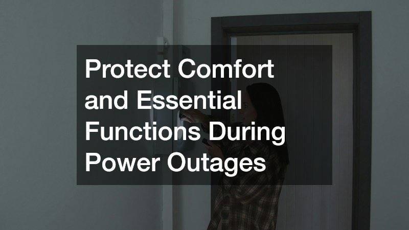 Protect Comfort and Essential Functions During Power Outages