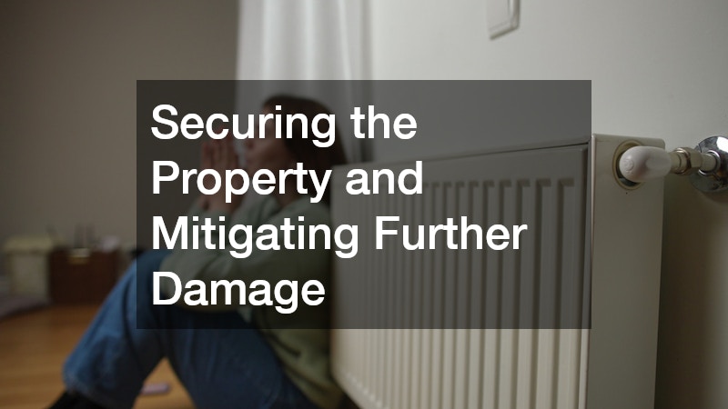 Securing the Property and Mitigating Further Damage