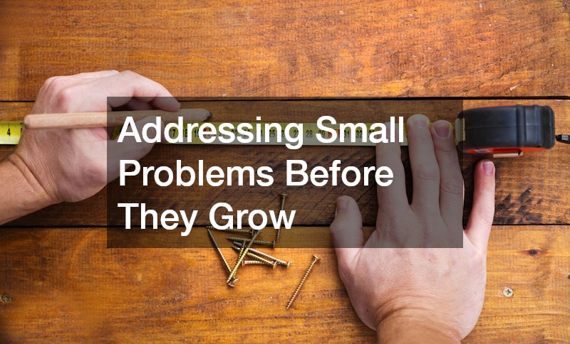 Addressing Small Problems Before They Grow