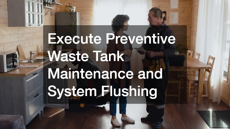 Execute Preventive Waste Tank Maintenance and System Flushing