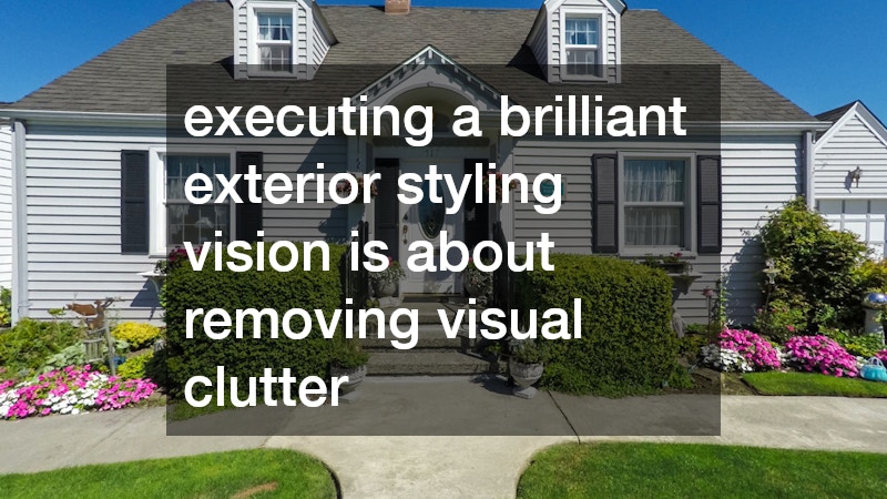 executing a brilliant exterior styling vision is about removing visual clutter